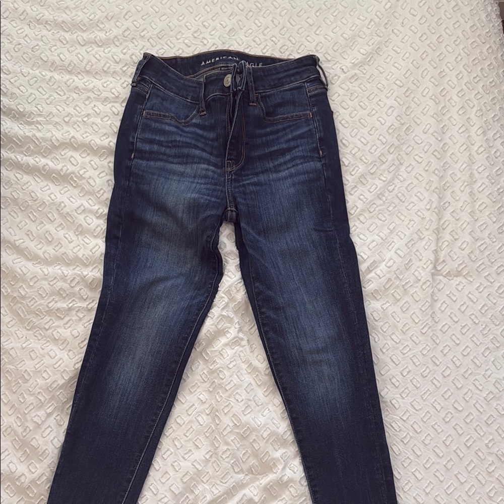 American Eagle Outfitters Blue Skinny Jeans Classic Style